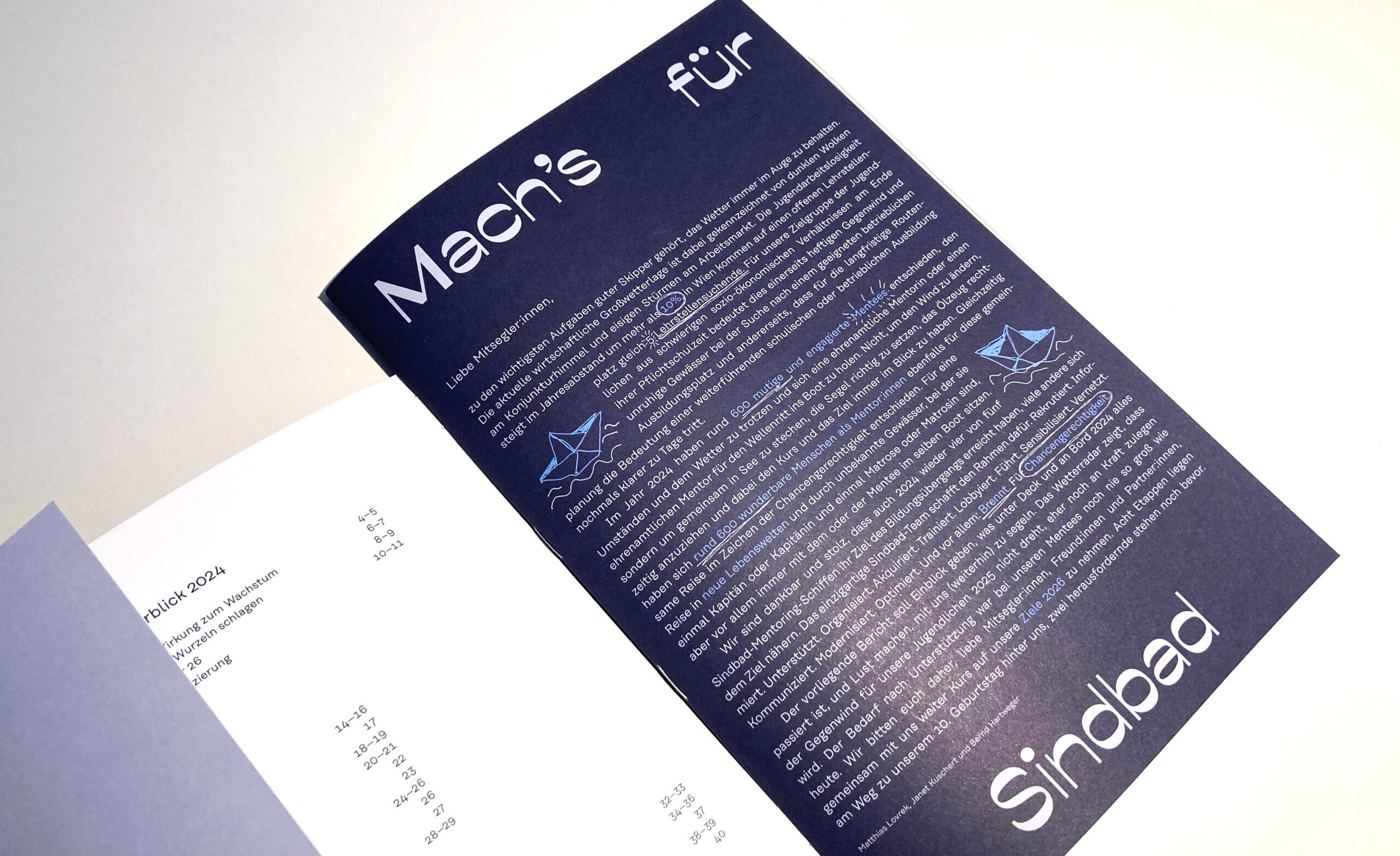 Erste Seite Wirkungsbericht Sindbad Social Business