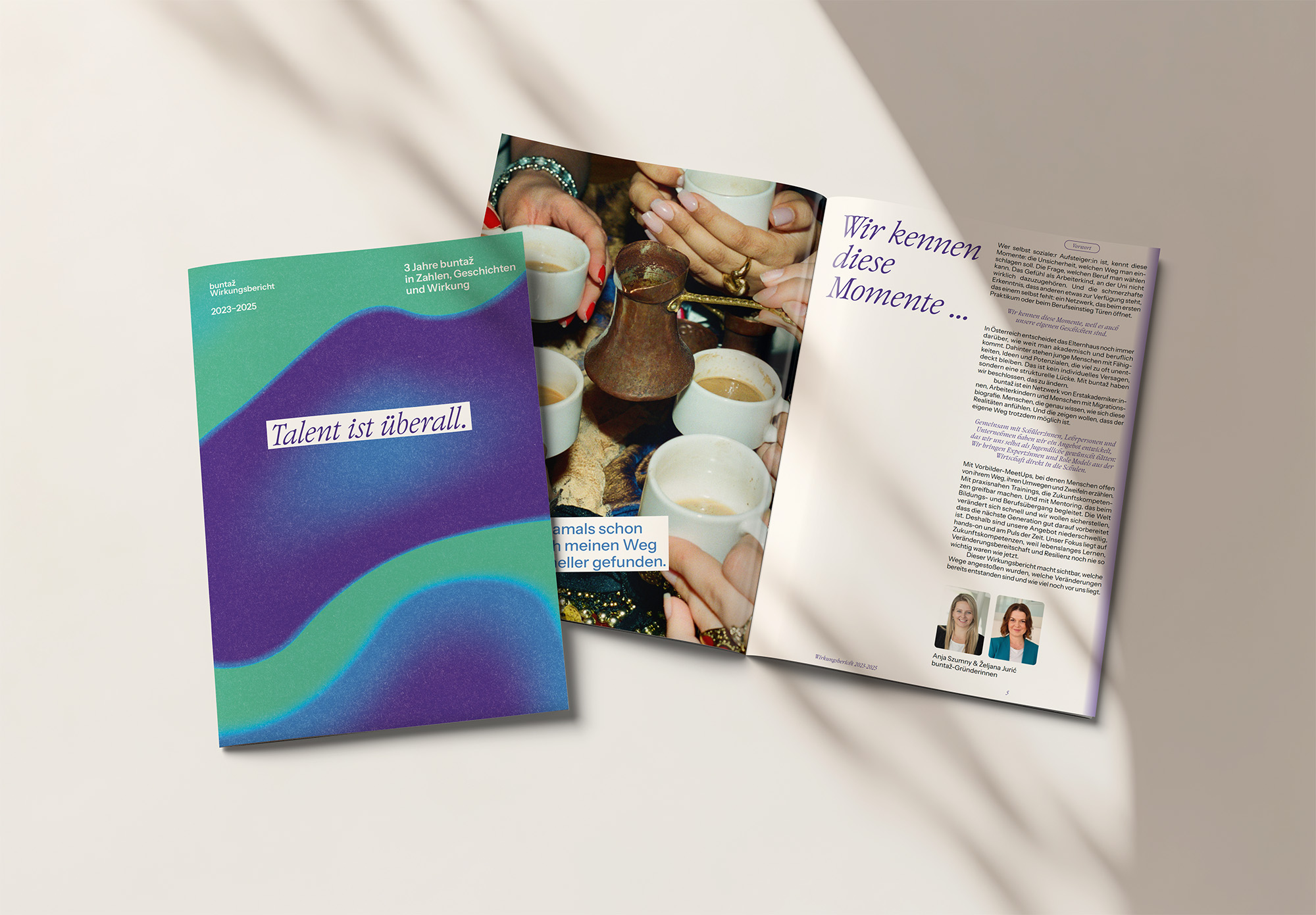 buntaz Wirkungsbericht gestaltet von Formation – Gestaltung mit Haltung